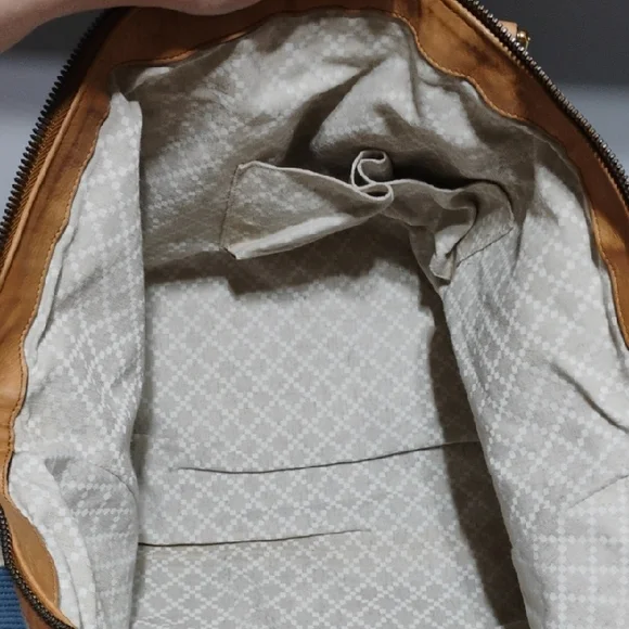 SALE! Auth Gucci Blue & White Striped Leather Trim Travel/Duffle Bag W Strap - Picture 14 of 16